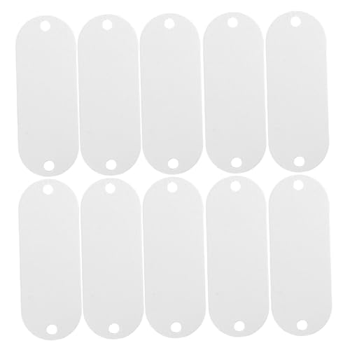 VILLFUL 25 Stück Aluminium Metall Stanzetiketten mit Doppelösen Blanko Anhänger für Gravur Strapazierfähige Namensschilder für Gürtel Taschen Vielseitig Einsetzbar Sichere Kanten für DIY VILLFUL 25 Stück Aluminium Metall Stanzetiketten mit Doppelösen Blanko Anhänger für Gravur Strapazierfähige Namensschilder für Gürtel Taschen Vielseitig Einsetzbar Sichere Kanten für DIY von VILLFUL