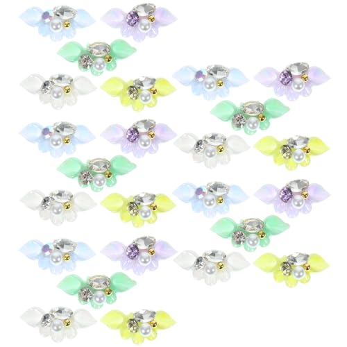 VILLFUL 25 Stück Blumen Nagelcharms für Kreative Nagelkunst Dekoration für Künstliche Nägel für Profis und Diy Enthusiasten Romantisches Design für Besondere Anlässe von VILLFUL