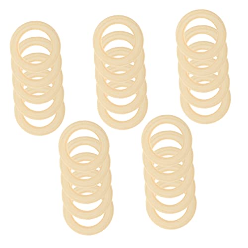 VILLFUL 25 Stück Handgefertigte Holzringe, Holzringe, Holzring Für Makramee, Holzring Zur Schmuckherstellung, DIY Holzhandwerk, Holz Makramee Ringe, Handgefertigte Ringe, DIY Makramee VILLFUL 25 Stück Handgefertigte Holzringe, Holzringe, Holzring Für Makramee, Holzring Zur Schmuckherstellung, DIY Holzhandwerk, Holz Makramee Ringe, Handgefertigte Ringe, DIY Makramee von VILLFUL
