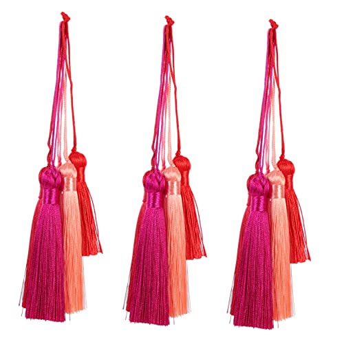 VILLFUL 25 Stück Kleine Quasten Zum Selbermachen, Winzige Bastelquasten, Bastelzubehör, Bastelquasten, Geschenkverpackungsquasten, Fächeranhänger, Brieftaschenquasten, Winzige Kurze von VILLFUL