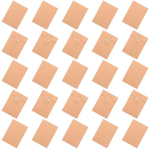 VILLFUL 25 Stück Teiliges Kraftpapier Dokumententaschen mit Schnurverschluss Strapazierfähige Dicke Aktenumschläge für Postkarten Briefe Fotos zur Aufbewahrung Versand Wesentlicher VILLFUL 25 Stück Teiliges Kraftpapier Dokumententaschen mit Schnurverschluss Strapazierfähige Dicke Aktenumschläge für Postkarten Briefe Fotos zur Aufbewahrung Versand Wesentlicher von VILLFUL
