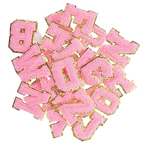 VILLFUL 26 Stück Bestickte Kapitel DIY Patches, Multifunktionale Nähflicken, Bestickte Patches Auf Der Rückseite, Kleidungsflicken, Buchstabenförmige Nähflicken, Stickerei Zum Aufbügeln von VILLFUL