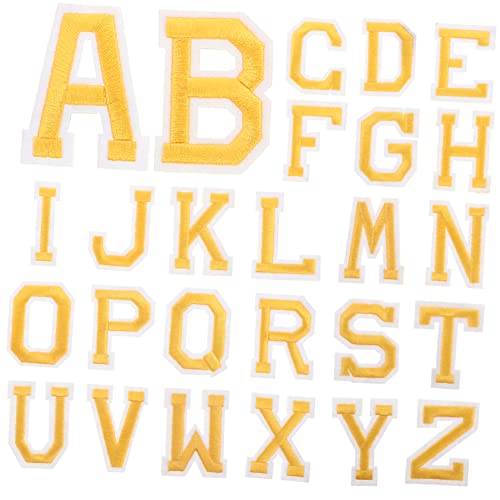 VILLFUL 26 Stück Alphabet-aufnäher Kompakte Bügelflicken Dekorative Mantelflicken Hutzubehör Für Kissen Pullover Und Hemden VILLFUL 26 Stück Alphabet-aufnäher Kompakte Bügelflicken Dekorative Mantelflicken Hutzubehör Für Kissen Pullover Und Hemden von VILLFUL