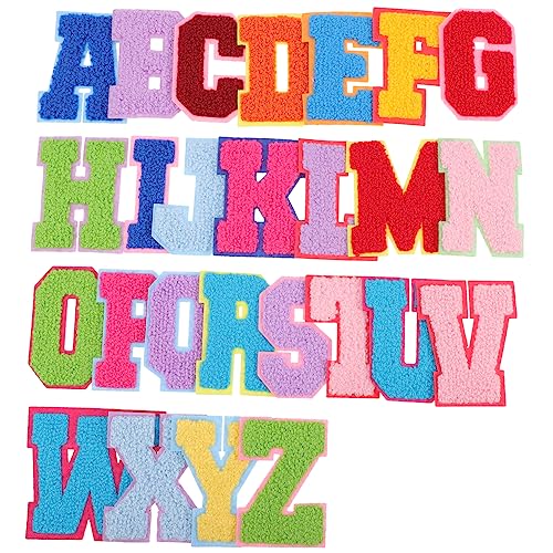 VILLFUL 26 Stück Buchstaben Stoffetiketten, Bunte Buchstaben Patches, Bunt Gestickte Buchstaben, Applikation, Patch, Zum Aufbügeln Auf Kleidung, Buchstaben Patches, Buchstaben Zum VILLFUL 26 Stück Buchstaben Stoffetiketten, Bunte Buchstaben Patches, Bunt Gestickte Buchstaben, Applikation, Patch, Zum Aufbügeln Auf Kleidung, Buchstaben Patches, Buchstaben Zum von VILLFUL