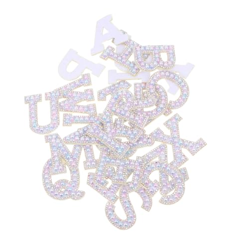 VILLFUL 26 Stück Teiliges Alphabet Bügelapplikationen mit Strasssteinen Selbstklebend und Bestickt zum Aufnähen und Reparieren von Kleidung Taschen Hüten und Schuhen DIY Textilpatches für VILLFUL 26 Stück Teiliges Alphabet Bügelapplikationen mit Strasssteinen Selbstklebend und Bestickt zum Aufnähen und Reparieren von Kleidung Taschen Hüten und Schuhen DIY Textilpatches für von VILLFUL