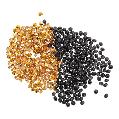 VILLFUL 2Er-Pack Diamant Streudeko Gold Schwarz Spitzboden Strasssteine Funkelnde Vase Füller für Hochzeit Party Diy Basteln Tischdeko Festliche Schmucksteine VILLFUL 2Er-Pack Diamant Streudeko Gold Schwarz Spitzboden Strasssteine Funkelnde Vase Füller für Hochzeit Party Diy Basteln Tischdeko Festliche Schmucksteine von VILLFUL
