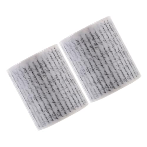 VILLFUL 2Rollen Retro Washi Tape Dekoratives Klebeband für Scrapbooking DIY und Journaling Breites Design für Kreative Bastelprojekte Vielseitig Einsetzbar für von VILLFUL