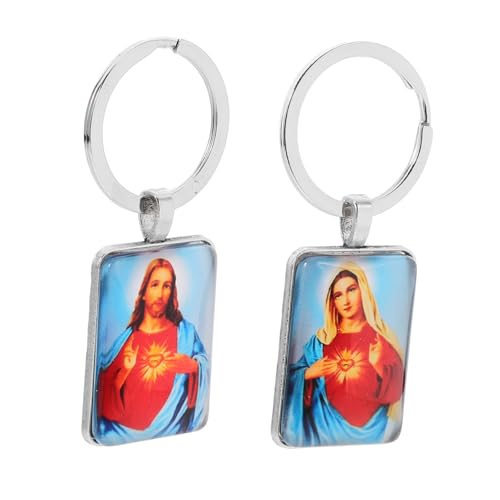 VILLFUL 2Stücke Jesus Schlüsselanhänger und Religiöse Mini Schlüsselanhänger für Konfirmation Christliche Schlüsselanhänger für Partys und Besondere Anlässe VILLFUL 2Stücke Jesus Schlüsselanhänger und Religiöse Mini Schlüsselanhänger für Konfirmation Christliche Schlüsselanhänger für Partys und Besondere Anlässe von VILLFUL