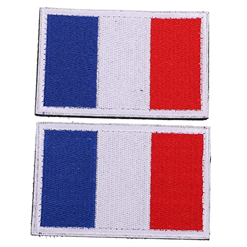 VILLFUL 2Stücke Nationalflaggen Aufnäher Bestickte DIY Klettpatches für Kleidung Hüte Rucksäcke für Projekte und Fanartikel von VILLFUL