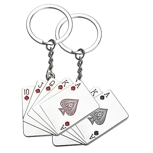VILLFUL 2Stücke Pokerkarten Schlüsselanhänger Kreative Anhänger für Taschen und Schlüssel Stilvolles Design Vielseitig Einsetzbar Perfektes für Freunde VILLFUL 2Stücke Pokerkarten Schlüsselanhänger Kreative Anhänger für Taschen und Schlüssel Stilvolles Design Vielseitig Einsetzbar Perfektes für Freunde von VILLFUL