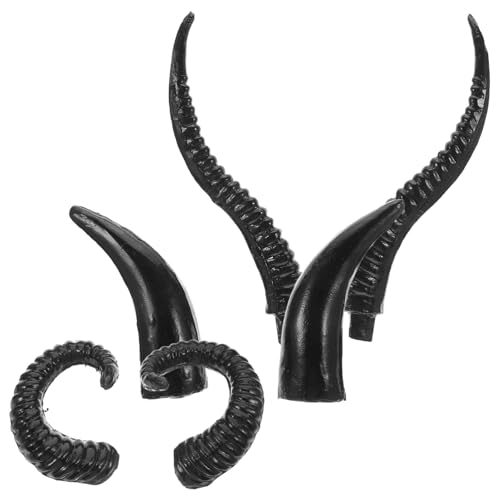 VILLFUL 3 Paare Künstliche Tierhörner Realistische Plastik Schaf- Antilopen Stierhörner Leichtes Sicheres Kostümzubehör für Cosplay Halloween Festival Dekoration VILLFUL 3 Paare Künstliche Tierhörner Realistische Plastik Schaf- Antilopen Stierhörner Leichtes Sicheres Kostümzubehör für Cosplay Halloween Festival Dekoration von VILLFUL
