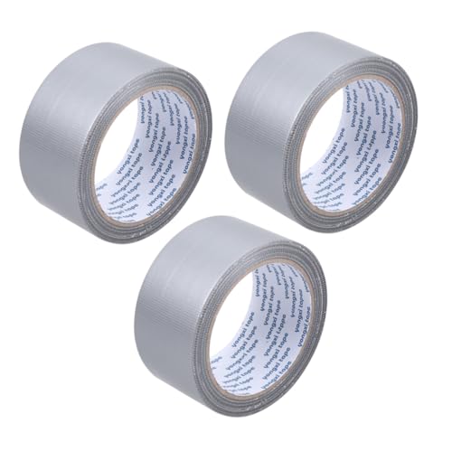 VILLFUL 3 Rollen Klebeband Einseitiges Gewebeklebeband Vielseitig Einsetzbar für Teppichverbindungen Verpackungen und Reparaturen Hitzebeständig Hohe Haftkraft von VILLFUL