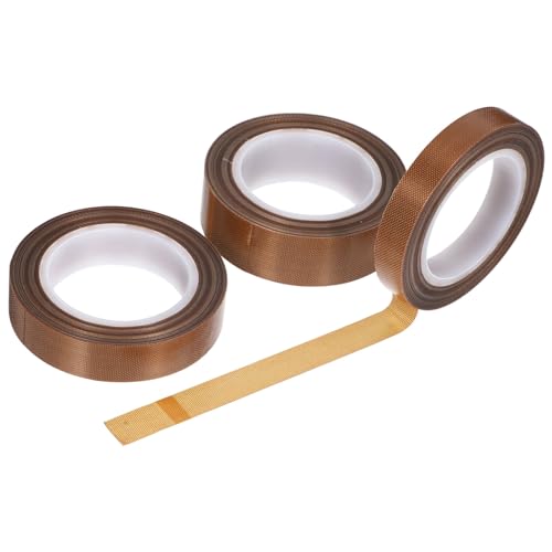 VILLFUL Vakuumiergeräte-klebeband Versiegelungsband Für Lebensmittel 3 Rollen Teflonband Ptfe-band Für Vakuumierer Wärmeisolierendes Band VILLFUL Vakuumiergeräte-klebeband Versiegelungsband Für Lebensmittel 3 Rollen Teflonband Ptfe-band Für Vakuumierer Wärmeisolierendes Band von VILLFUL