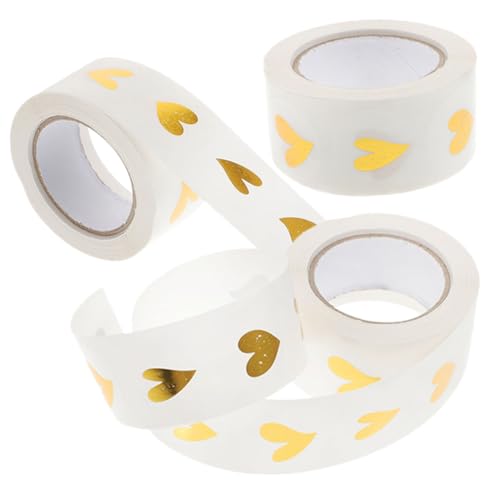 VILLFUL 3 Rollen Selbstklebende Herz aufkleber Je Transparente Geschenk siegel etiketten Glatte Haftung für Umschläge Geschenkverpackungen DIY dekorationen und Valentinstag VILLFUL 3 Rollen Selbstklebende Herz aufkleber Je Transparente Geschenk siegel etiketten Glatte Haftung für Umschläge Geschenkverpackungen DIY dekorationen und Valentinstag von VILLFUL