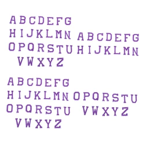 VILLFUL 3 Sätze Filzbuchstaben A-z Bestickte Aufnäher in Lila Weiche und Langlebige Buchstaben Patches zum Aufbügeln für Kleidung Hüte Taschen für DIY Reparatur und Lernspiele VILLFUL 3 Sätze Filzbuchstaben A-z Bestickte Aufnäher in Lila Weiche und Langlebige Buchstaben Patches zum Aufbügeln für Kleidung Hüte Taschen für DIY Reparatur und Lernspiele von VILLFUL