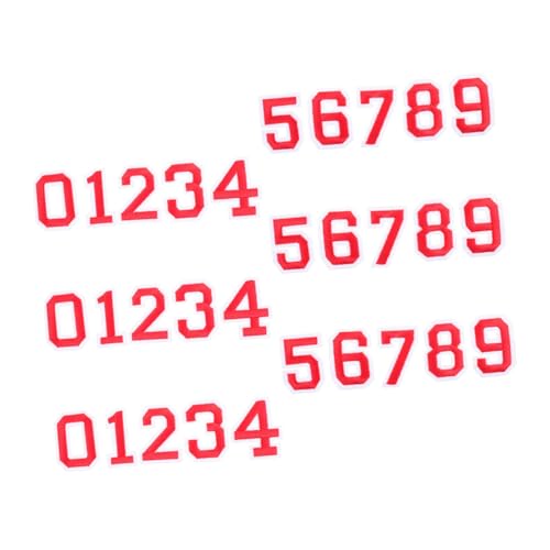 VILLFUL 3 Sätze Selbstklebende Trikotstocker Aufkleber mit Zahlenmuster Nummernmarkierungsaufkleber Zahlenaufkleber Nummernaufkleber Fußball-Aufkleber DIY Sport-Shirt-Aufkleber Vlies rot VILLFUL 3 Sätze Selbstklebende Trikotstocker Aufkleber mit Zahlenmuster Nummernmarkierungsaufkleber Zahlenaufkleber Nummernaufkleber Fußball-Aufkleber DIY Sport-Shirt-Aufkleber Vlies rot von VILLFUL