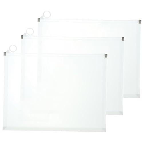 VILLFUL 3 Stück Dokumententaschen Kunststoff Projektmappen mit Druckknopf Verschluss Transparente Dicke Sammelmappen für Büro Schule und Zuhause Große Kapazität Leichte Aufbewahrung und VILLFUL 3 Stück Dokumententaschen Kunststoff Projektmappen mit Druckknopf Verschluss Transparente Dicke Sammelmappen für Büro Schule und Zuhause Große Kapazität Leichte Aufbewahrung und von VILLFUL
