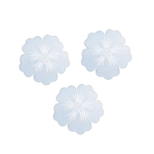 VILLFUL 3 Stück Gießform Untersetzer Teilig Blumenform Flexibel Langlebig für DIY Kunstharz Basteln Geschenkidee Handgefertigte Epoxidharz Moulds für Kreative Heimdekoration von VILLFUL
