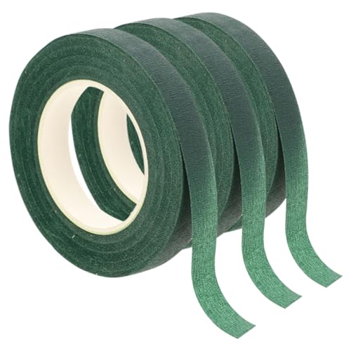 VILLFUL 3 Stück Grünes Floristenband Wasserfestes Klebeband für Diy Blumensträuße Gartenpflanzen und Kreative Arrangements für Hochzeiten Geburtstagsfeiern und Festlichkeiten von VILLFUL