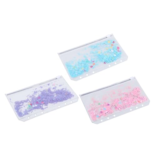 VILLFUL Reißverschlusstaschen Ordnertaschen Aufbewahrungstasche Extra Dicke Pvc-cliptasche Dokumenten-organizer Reißverschlusstaschen-set Ordnermappen Transparentem Pvc-kunststoff von VILLFUL