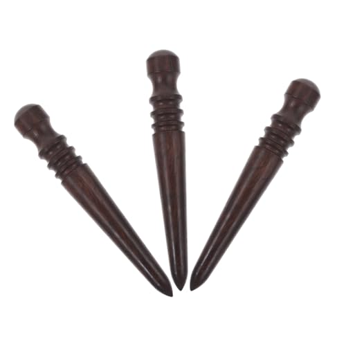 VILLFUL 3 Stück Schleifstab Aus Sandelholz Handwerklicher Kantenpolierer Tool Zum Edge Finish Schleifkantenpolierer Werkzeug Mit Lederkanten Kantenglätter Für Diy Leder Polierer Kaffee von VILLFUL
