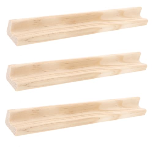 VILLFUL 3 Stück Teiliges Holz Domino Robuste Holzständer für Domino und Mahjong Spiele Lange Tischhalter für DIY Projekte und Stilvolle Dekoration von VILLFUL