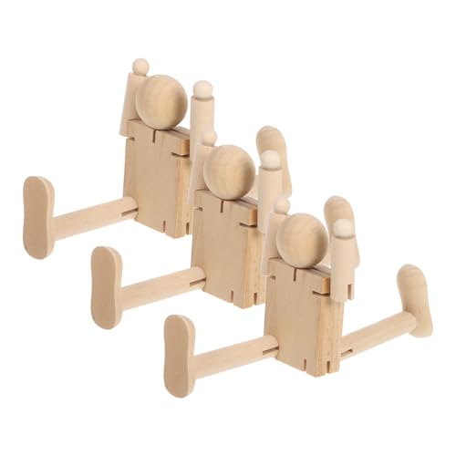 VILLFUL 3 Stück Teiliges Holzroboter- Bewegliche Gelenkfigur Künstlerisches Zeichenmodell für Große Diy-holzfigur für Malen Basteln Kunstunterricht und Kreative Projekte VILLFUL 3 Stück Teiliges Holzroboter- Bewegliche Gelenkfigur Künstlerisches Zeichenmodell für Große Diy-holzfigur für Malen Basteln Kunstunterricht und Kreative Projekte von VILLFUL