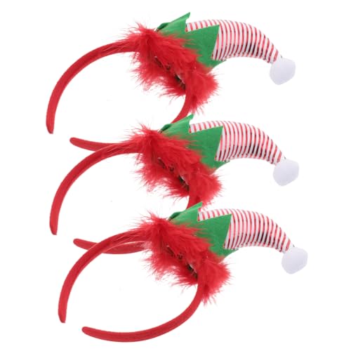 VILLFUL 3 Stück Teiliges Weihnachts Haarband mit Elfenmütze Kopfschmuck für Partys und Festlichkeiten für Rollenspiele und Fotoshootings VILLFUL 3 Stück Teiliges Weihnachts Haarband mit Elfenmütze Kopfschmuck für Partys und Festlichkeiten für Rollenspiele und Fotoshootings von VILLFUL
