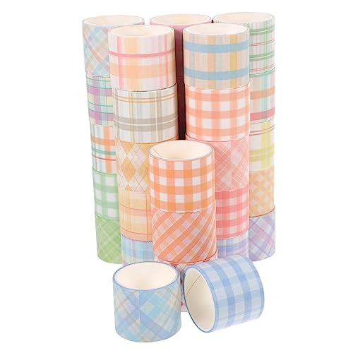 VILLFUL 30 Rollen Washi Tape Set Dekoratives Klebeband für DIY Scrapbooking Gestalten von Notizbüchern Buntes Masking Tape Blauem Karton für Bastelprojekte und Planer von VILLFUL