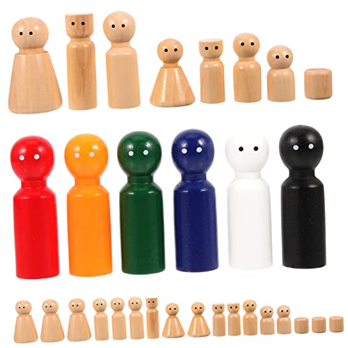 VILLFUL 30 Stück Bemalte Puppen, DIY Puppen, Peg Puppen, Holz Pegs, Holzfiguren, Peg Menschen, DIY Malspielzeug, DIY Puppenhandwerk, Holz Pegs, Graffiti Puppen Pegs, Unfertige Puppe VILLFUL 30 Stück Bemalte Puppen, DIY Puppen, Peg Puppen, Holz Pegs, Holzfiguren, Peg Menschen, DIY Malspielzeug, DIY Puppenhandwerk, Holz Pegs, Graffiti Puppen Pegs, Unfertige Puppe von VILLFUL