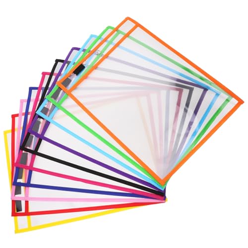 VILLFUL 30 Stück Beschreibbar trockener Radiergummi Tasche trocken abwischbare Taschen Büro wiederverwendbare Taschen Schreib- und Wischtaschen Zufällige Farbe VILLFUL 30 Stück Beschreibbar trockener Radiergummi Tasche trocken abwischbare Taschen Büro wiederverwendbare Taschen Schreib- und Wischtaschen Zufällige Farbe von VILLFUL