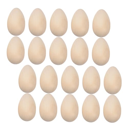 VILLFUL 30 Stück Holz Eier Dekoration für Ostern Unbehandelte DIY Holz Eier zum Bemalen Spaßige und Kreative Ostereier für Partys und Bastelideen VILLFUL 30 Stück Holz Eier Dekoration für Ostern Unbehandelte DIY Holz Eier zum Bemalen Spaßige und Kreative Ostereier für Partys und Bastelideen von VILLFUL