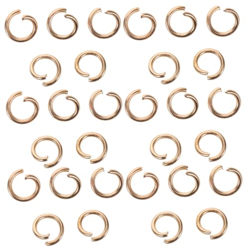 VILLFUL 30 Stück Kettenglied Mehrzweck Biegeringe, Schmuckherstellungszubehör, Metallringverschluss, Runde Ringverbinder, Ohrringherstellungszubehör, DIY Biegering, Spaltring Für Die von VILLFUL