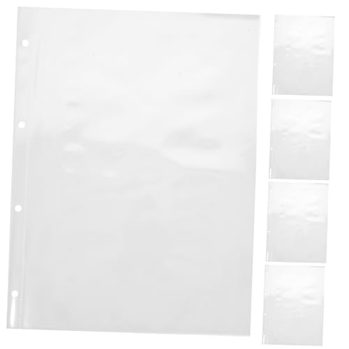 VILLFUL 30 Stück Klarsichthüllen Multifunktionale Dokumentenmappe Transparente Ordner für Büro Praktische Aufbewahrungslösungen für Dokumente und Fotos von VILLFUL