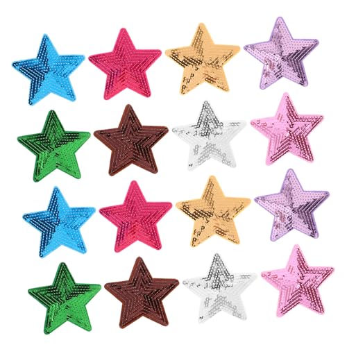 VILLFUL 30 Stück Pailletten Aufnäher Fünfzackiger Stern Glitzernde Stickerei Applikationen zum Aufbügeln oder Nähen für DIY Kleidung Taschen Jacken Zubehör VILLFUL 30 Stück Pailletten Aufnäher Fünfzackiger Stern Glitzernde Stickerei Applikationen zum Aufbügeln oder Nähen für DIY Kleidung Taschen Jacken Zubehör von VILLFUL