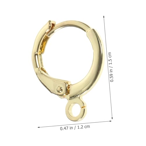 VILLFUL 30 Stück Teiliges DIY Ohrringhaken Vergoldet Metall Ohrhaken für Schmuckherstellung Leicht und Glatt für Basteln und Modische Ohrschmuck Accessoires VILLFUL 30 Stück Teiliges DIY Ohrringhaken Vergoldet Metall Ohrhaken für Schmuckherstellung Leicht und Glatt für Basteln und Modische Ohrschmuck Accessoires von VILLFUL
