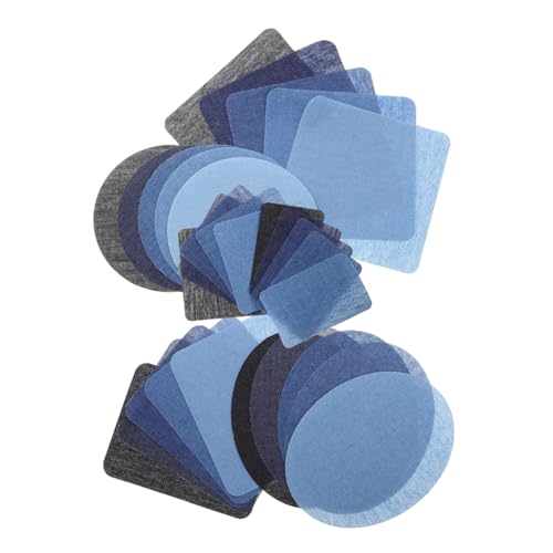 VILLFUL 30 Stück Teiliges Denim Flicken zum Aufbügeln und Nähen Selbstklebende Jeans Patches Langlebige Reparatur für Kleidung Rucksäcke Hemden und Röcke Vielseitig Einsetzbar Einfache von VILLFUL
