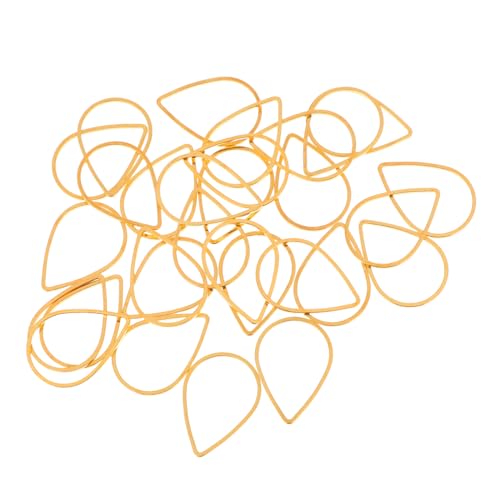 VILLFUL 30 Stück Teiliges Goldfarbene Wasser Tropfen Verbinder Anhänger Langlebige Schmuckcharms für DIY Schmuckherstellung Vielseitige Ohrstecker Anhänger für Kreative Bastelprojekte VILLFUL 30 Stück Teiliges Goldfarbene Wasser Tropfen Verbinder Anhänger Langlebige Schmuckcharms für DIY Schmuckherstellung Vielseitige Ohrstecker Anhänger für Kreative Bastelprojekte von VILLFUL