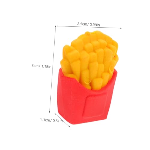 VILLFUL 30 Stück Teiliges Mini Radiergummi Französische Pommes Frites Form aus Tpr Material Lustige und Saubere Radiergummis für Schule Kindergarten Schüler als Belohnung und VILLFUL 30 Stück Teiliges Mini Radiergummi Französische Pommes Frites Form aus Tpr Material Lustige und Saubere Radiergummis für Schule Kindergarten Schüler als Belohnung und von VILLFUL