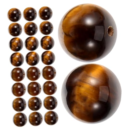 VILLFUL 30 Stück Teiliges Naturstein Tigerauge Robuste DIY Schmuckperlen mit Bohrung Braune Edelstein Spacer Perlen für Armband Halskettenherstellung Glatte Oberfläche Langlebig VILLFUL 30 Stück Teiliges Naturstein Tigerauge Robuste DIY Schmuckperlen mit Bohrung Braune Edelstein Spacer Perlen für Armband Halskettenherstellung Glatte Oberfläche Langlebig von VILLFUL