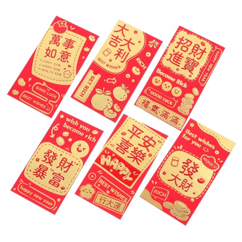 VILLFUL 30 Stück Teiliges Rote Umschläge Chinesische Neujahrsumschläge Für Geldgeschenke Traditionelle Papierumschläge Für Hochzeiten Geburtstage Frühlingsfest Feierlichkeiten von VILLFUL