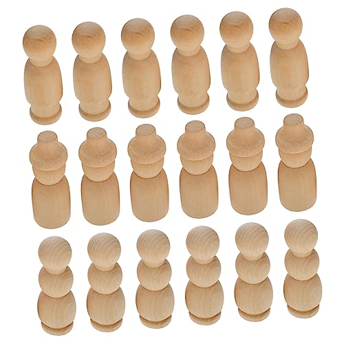 VILLFUL 30 Stück Teiliges Unvollendeter Holzfiguren Naturbelassene Holzpuppen für DIY Bemalung Glatte Oberfläche für Kinderbastelprojekte Vielseitige Dekoration zu Festen und Zuhause VILLFUL 30 Stück Teiliges Unvollendeter Holzfiguren Naturbelassene Holzpuppen für DIY Bemalung Glatte Oberfläche für Kinderbastelprojekte Vielseitige Dekoration zu Festen und Zuhause von VILLFUL