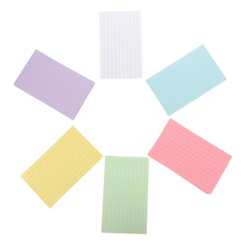 VILLFUL 300 Blatt Farbige Indexkarten Din Glatte Oberfläche Vielseitige Lernkarten für Büro Schule Memo Notizen DIY Tags Schreibkarten von VILLFUL