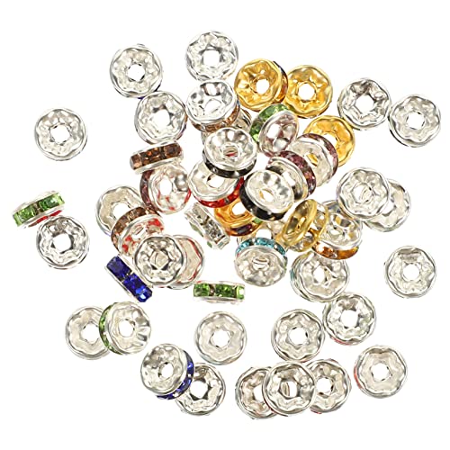 VILLFUL 300 Stück Diamantperlen Bastelperlen, Abstandshalter Für Die Schmuckherstellung, Perlen Abstandshalter Für Die Schmuckherstellung, Dekorative Abstandsperlen, Winzige Perlen, von VILLFUL