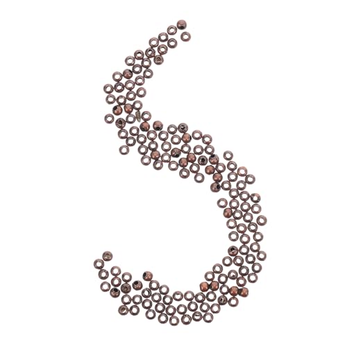 VILLFUL 300 Stück Metall Spacer Perlen Rund Loch Glatte Abstandshalter Perlen Für DIY Schmuckarmbänder Halsketten Ohrringe Metallperlen von VILLFUL