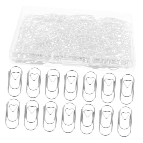 VILLFUL 300 Stück Mini Metall Büroklammern Kleine Silberne Paperclips aus Robustem Metall Praktische Dokumentenklammern Kreative Bastel Scrapbooking-clips für Schule und Büro Platzsparend von VILLFUL