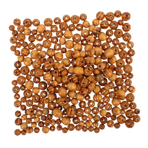 VILLFUL 300 Stück Natürliche Holzperlen Vintage Runde Spacer Perlen für Armband Haar DIY Schmuckherstellung Makramee Basteln Kreative Familienaktivitäten von VILLFUL