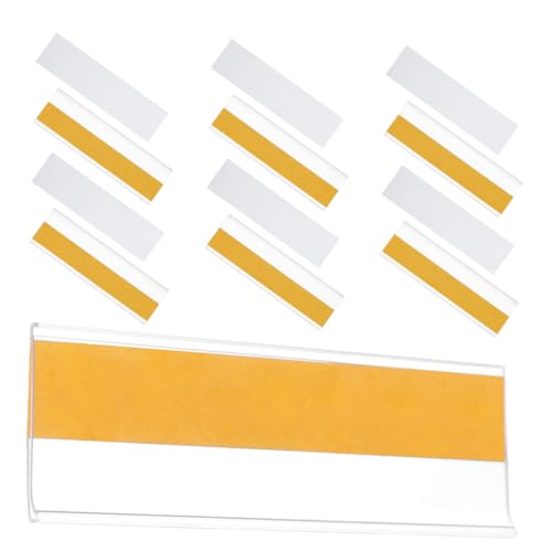 VILLFUL 30Sätze Selbstklebende Etikettentaschen Transparente Namensschildhalter für Regale und Schränke Einfache Sichtbarkeit für Büro und Bibliothek von VILLFUL