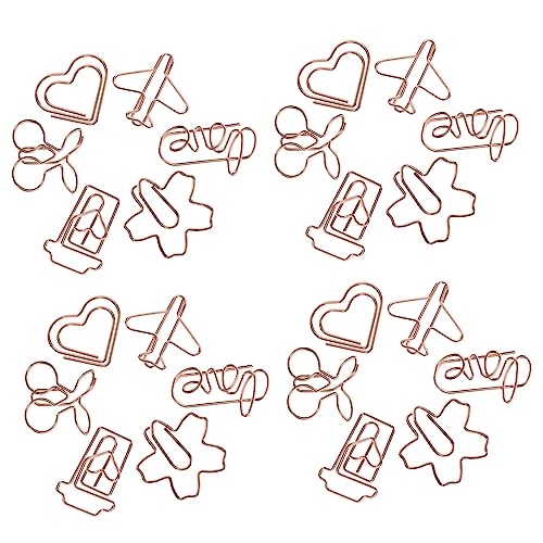 VILLFUL 30Stücke Kleine Büroklammern Vielseitige Papierclips Verschiedenen für Schule und Büro Praktische Lesezeichen und DIY Projekte Langlebig VILLFUL 30Stücke Kleine Büroklammern Vielseitige Papierclips Verschiedenen für Schule und Büro Praktische Lesezeichen und DIY Projekte Langlebig von VILLFUL