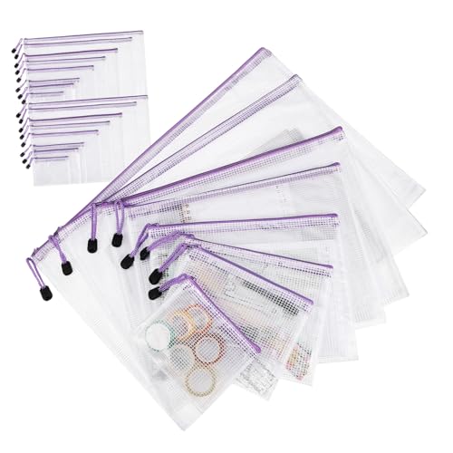VILLFUL 32 Stück Teiliges Transparente Mesh Zipper Beutel Robuste Dokumententaschen mit Glattem Reißverschluss Leichte und Tragbare Aufbewahrungstaschen für Büro Reisen Schule Praktische VILLFUL 32 Stück Teiliges Transparente Mesh Zipper Beutel Robuste Dokumententaschen mit Glattem Reißverschluss Leichte und Tragbare Aufbewahrungstaschen für Büro Reisen Schule Praktische von VILLFUL
